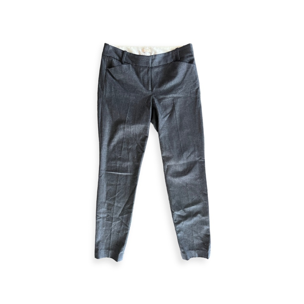 J.Crew wool blend gray pants office business Size 0 XS